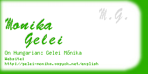 monika gelei business card